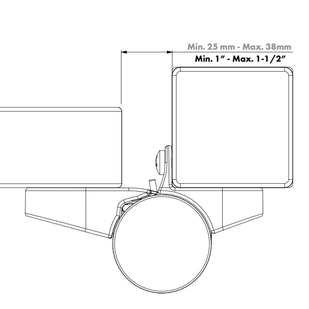 Caracal 180° Self-Closing Hinge