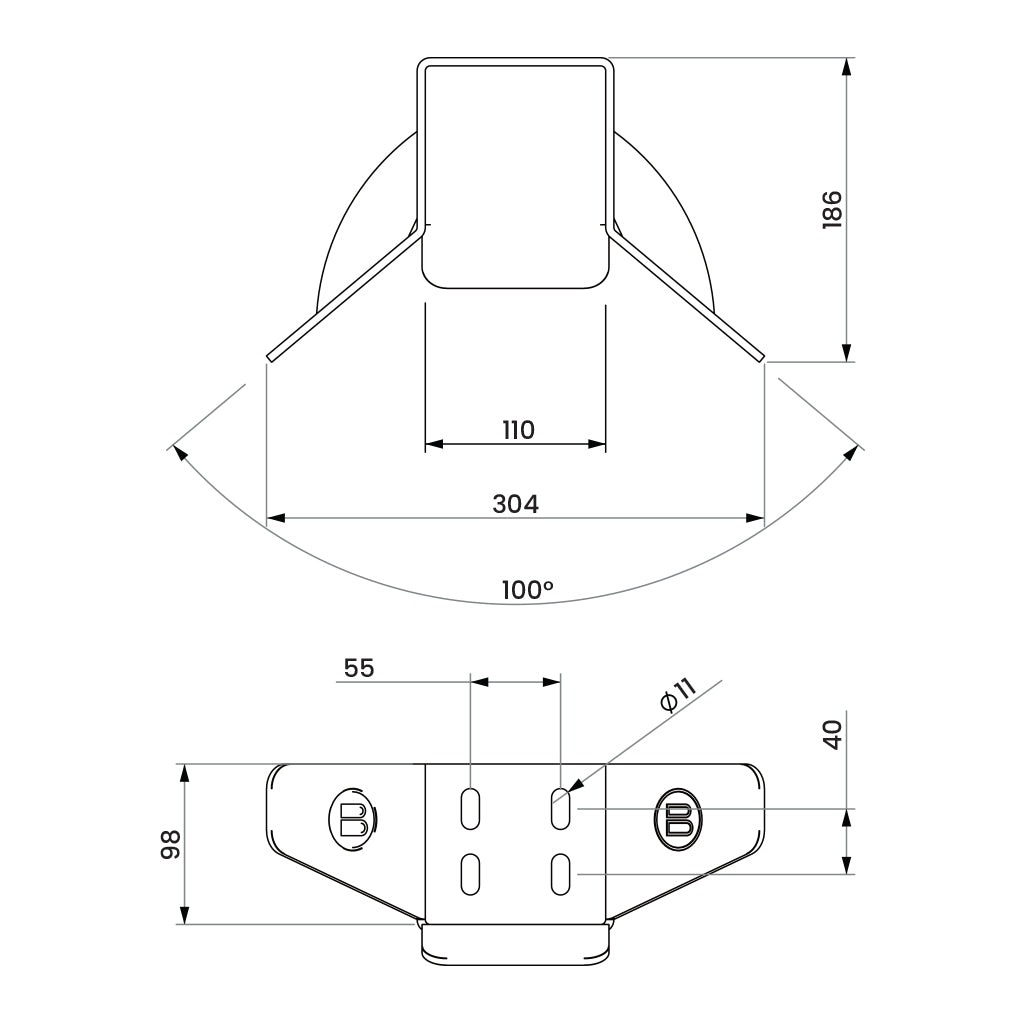 Medium Cantilever End Cup