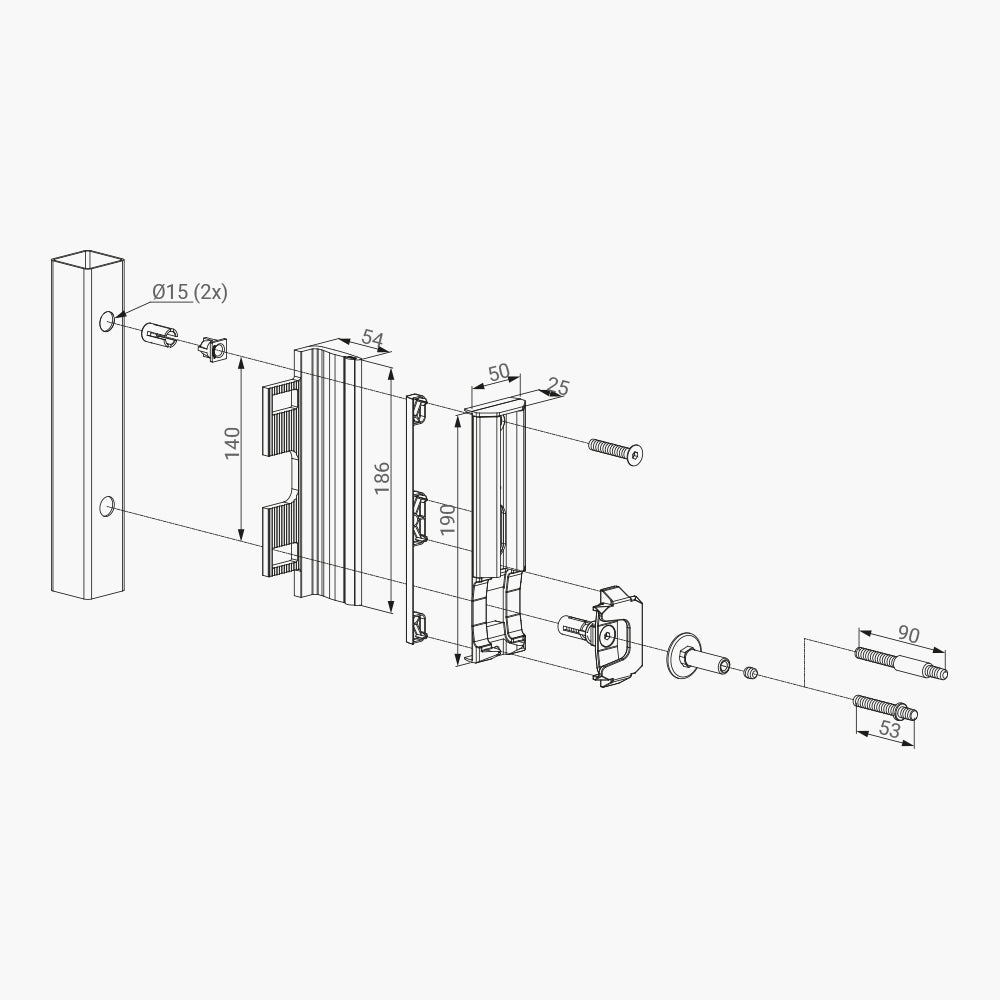 Swing Gate Security Keep - Dimensions | Edgesmith