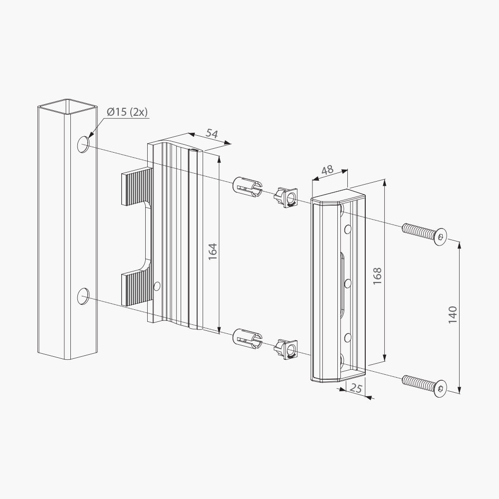 Swing Gate Keep - Dimensions | Edgesmith