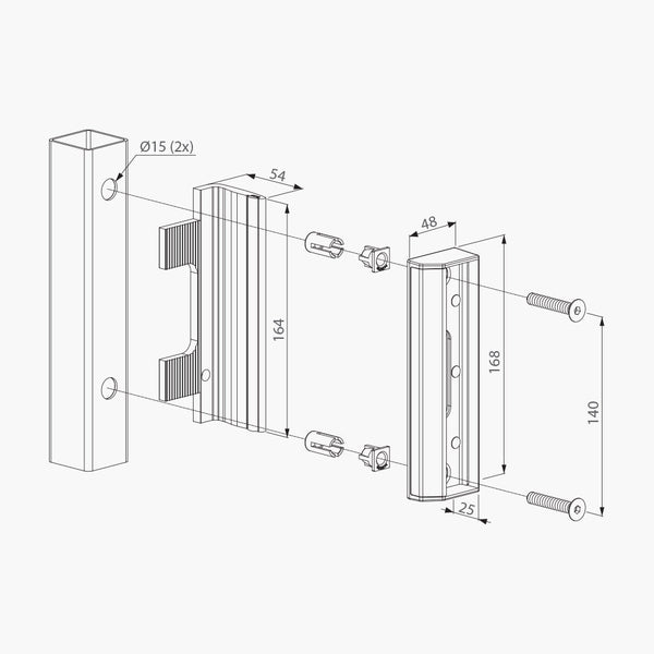 Adjustable Gate Keep by Locinox | Edgesmith