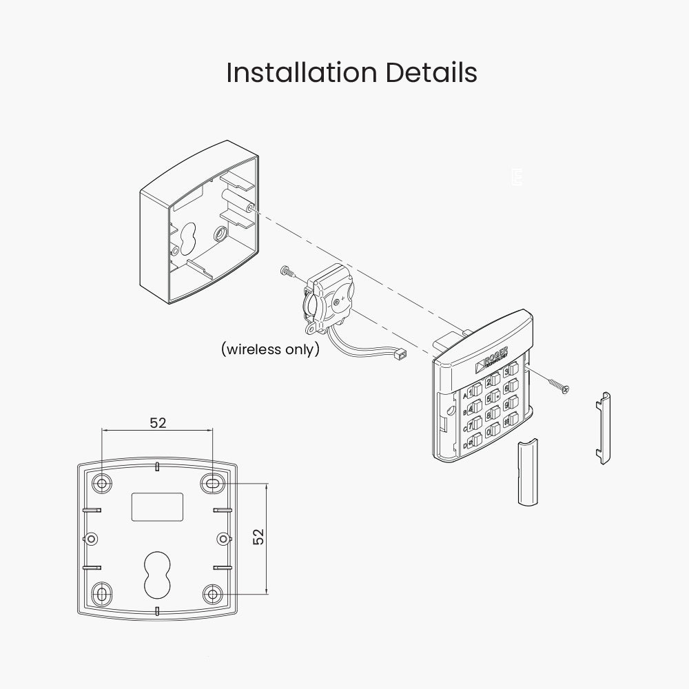 Roger H85 Keypad - Edgesmith