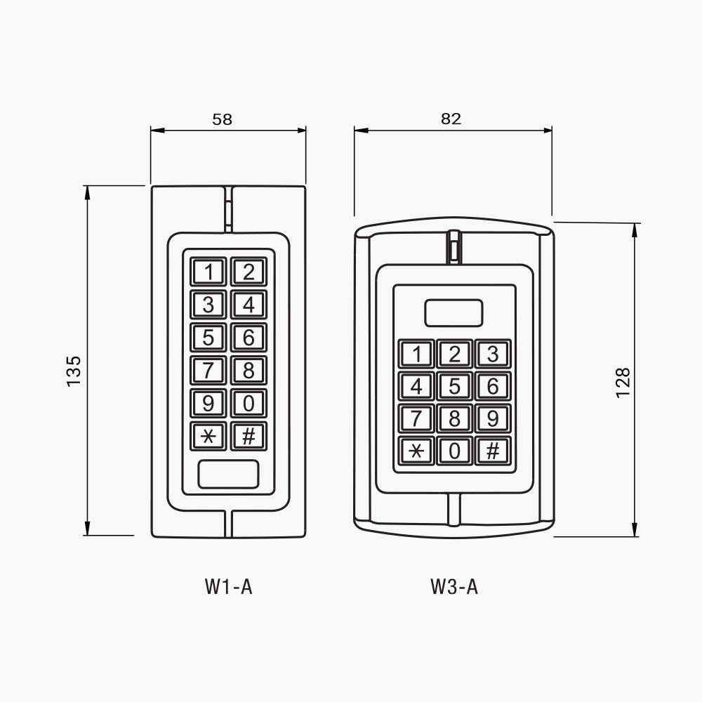 W1-A Slimline Keypad