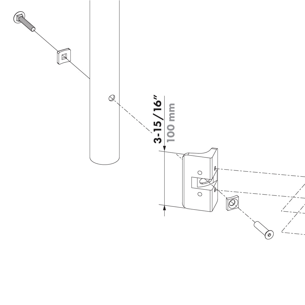 Mammoth Round Post Adaptor